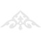 Ekena Millwork Pitch Whitman Architectural Grade PVC Gable Pediment, 48"W x 20"H x 1"P (10/12) GPP048X020X100WHI - alternate 5